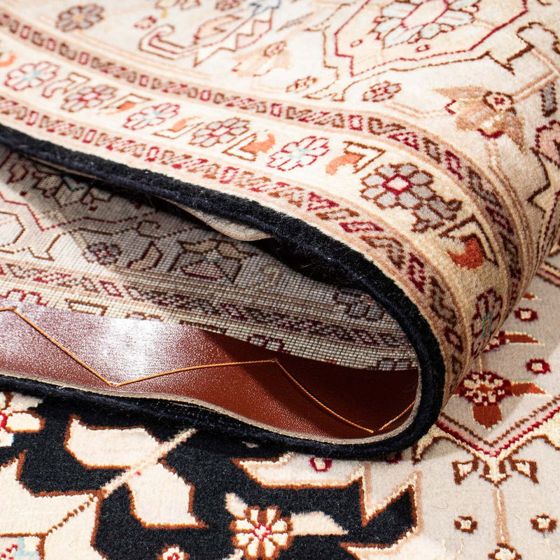 Dywan perski - Tabriz - Premium - 206 x 151 cm - ciemnoniebieski