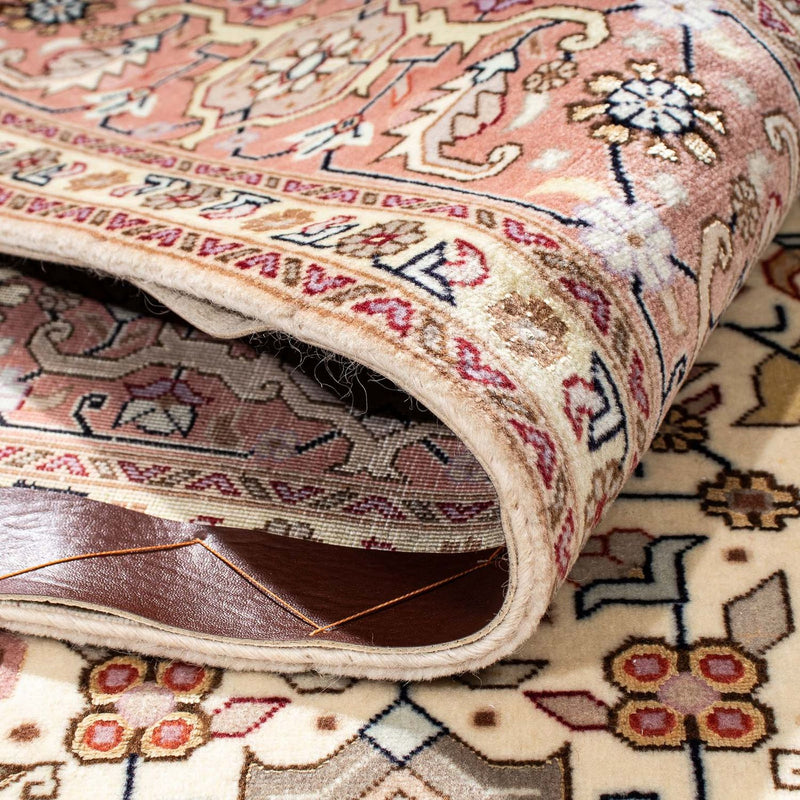 Dywan perski - Tabriz - Królewski - 204 x 152 cm - beżowy