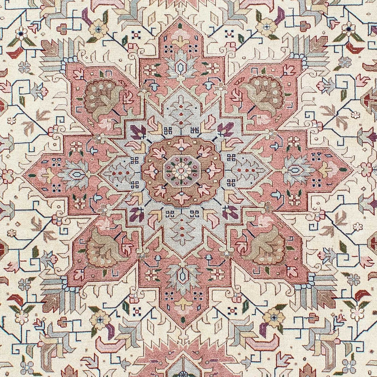 Dywan perski - Tabriz - Królewski - 200 x 149 cm - beżowy