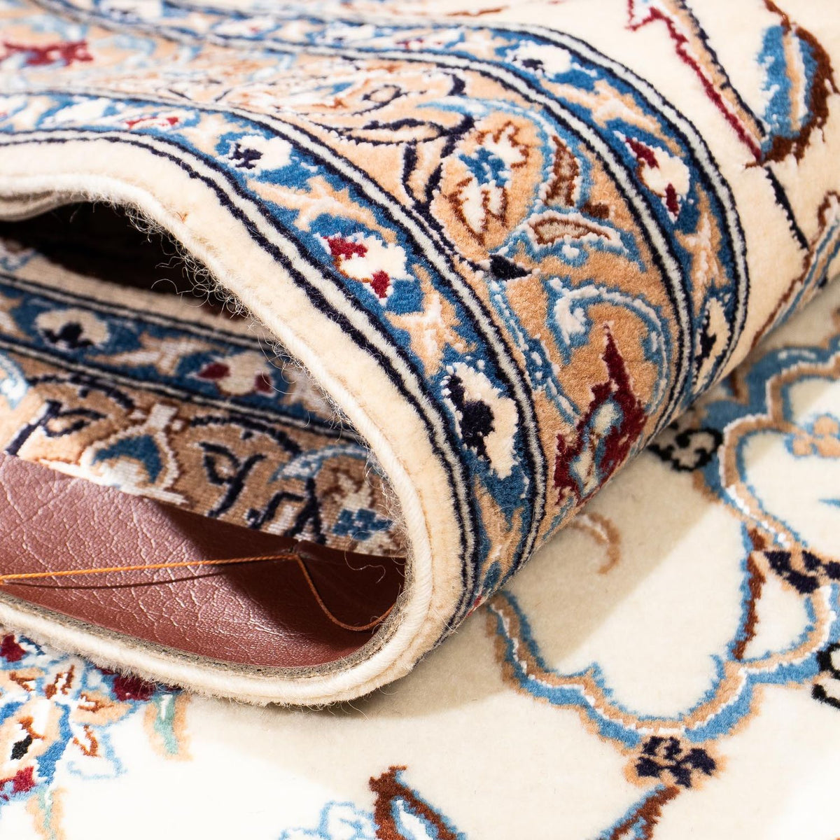 Dywan perski - Nain - Premium - 272 x 175 cm - beżowy