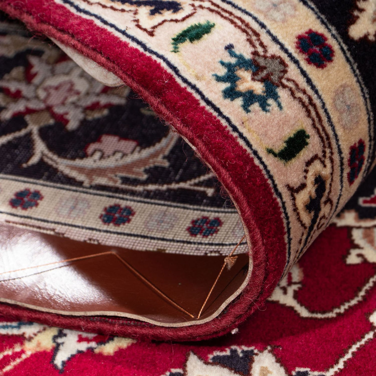 Dywan perski - Tabriz - Królewski - 197 x 153 cm - ciemna czerwień