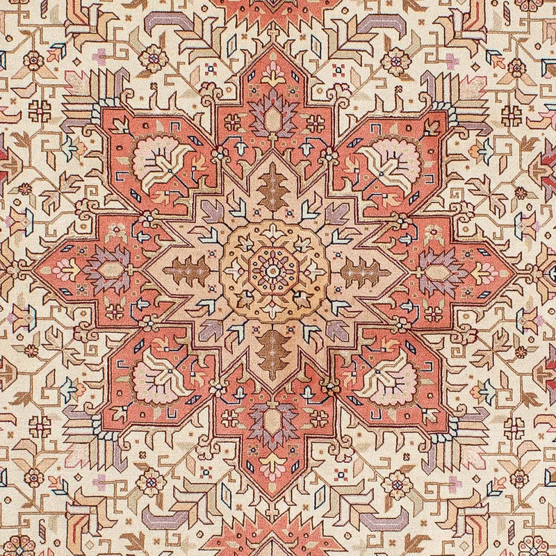 Dywan perski - Tabriz - Królewski - 205 x 152 cm - beżowy