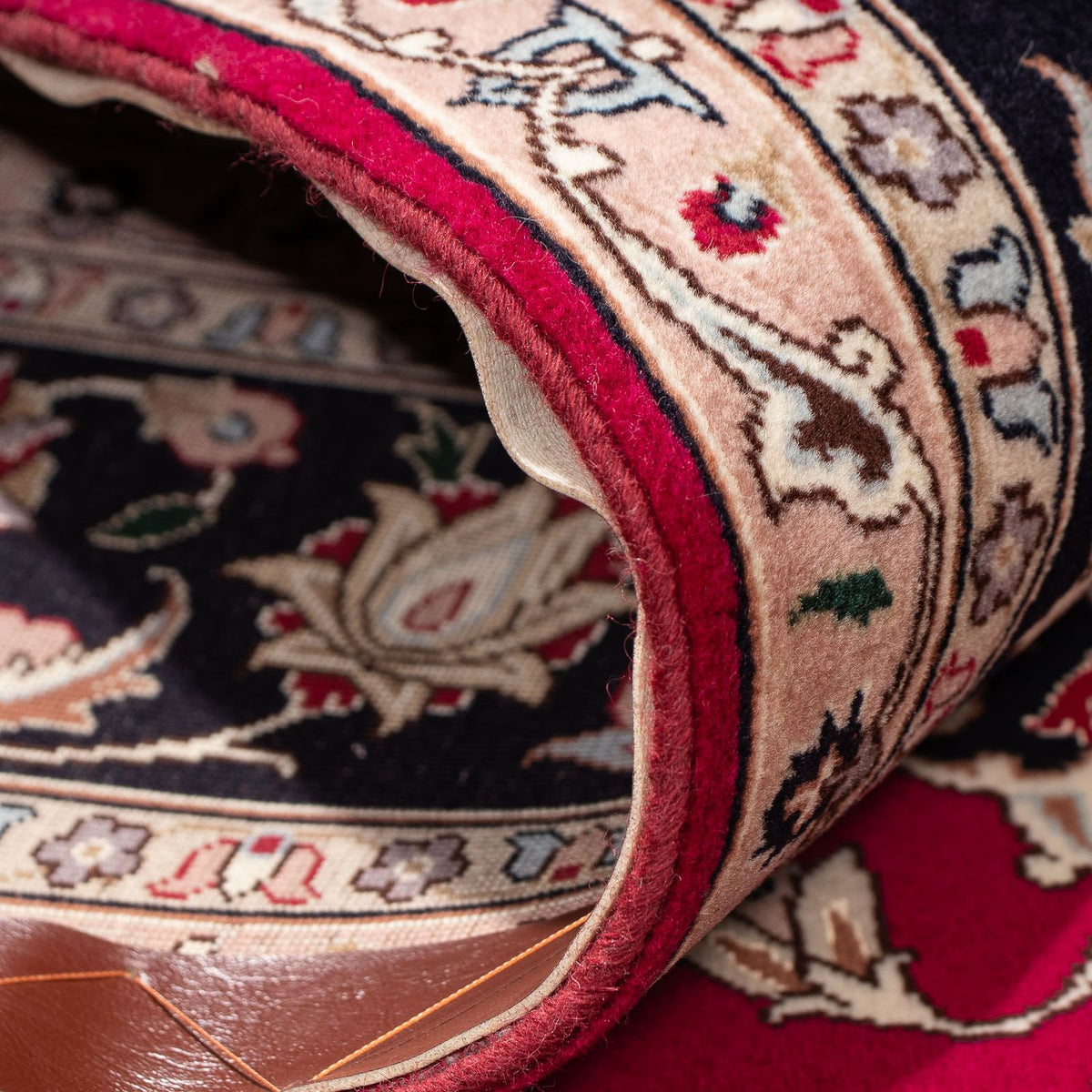 Dywan perski - Tabriz - Królewski - 200 x 155 cm - ciemna czerwień