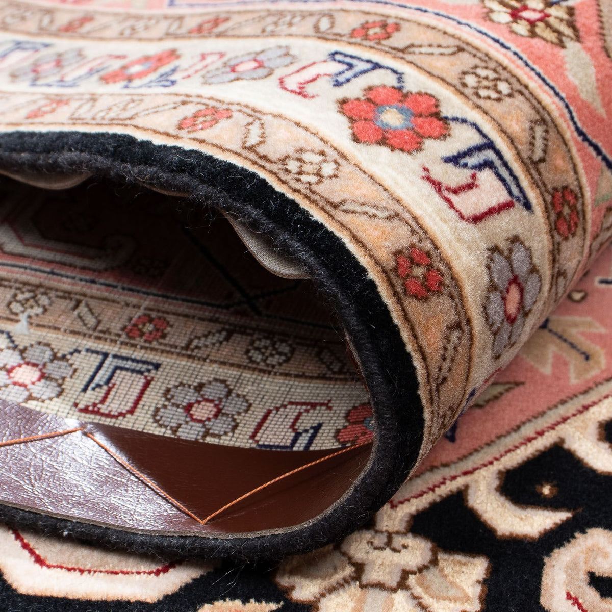 Dywan perski - Tabriz - Królewski - 311 x 204 cm - ciemnoniebieski