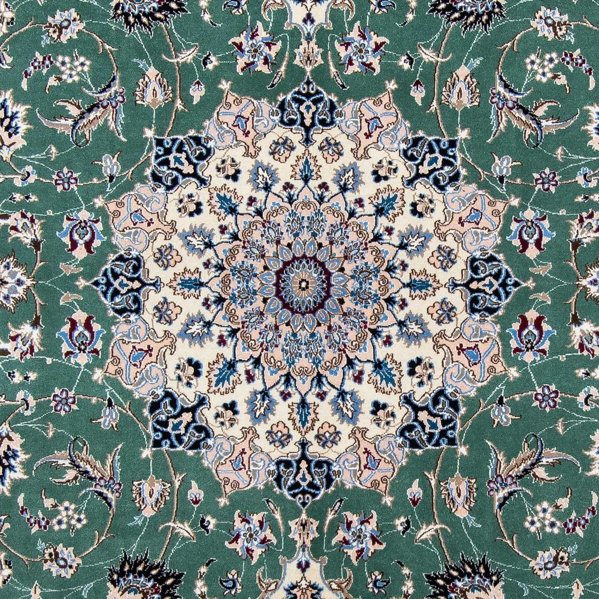 Dywan perski - Nain - Królewski - 302 x 200 cm - zielona