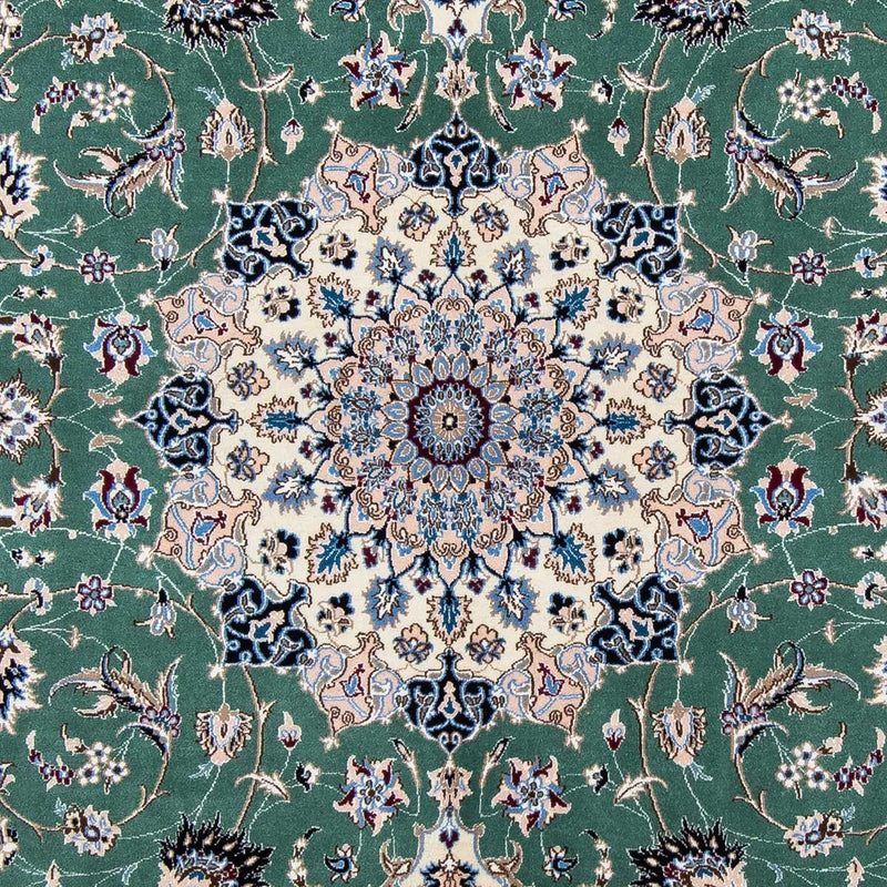 Dywan perski - Nain - Królewski - 302 x 200 cm - zielona