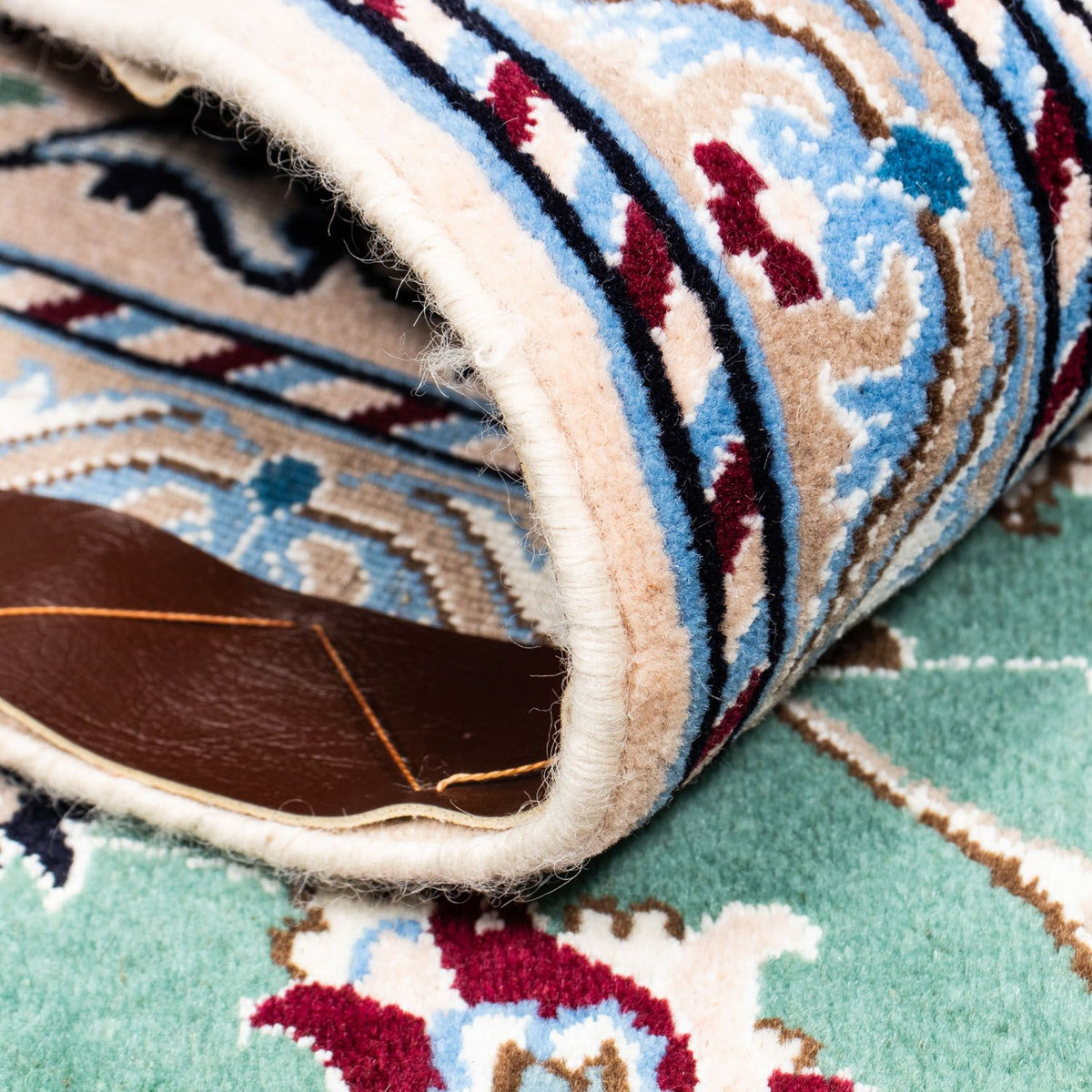 Dywan perski - Nain - Królewski - 302 x 200 cm - zielona