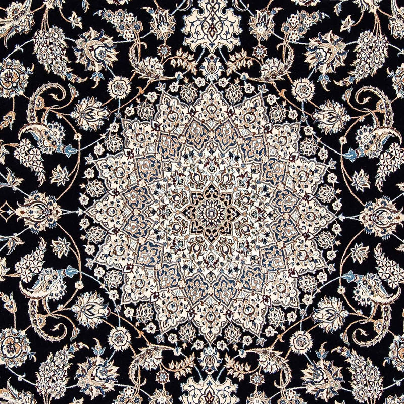 Dywan perski - Nain - Premium - 310 x 202 cm - ciemnoniebieski