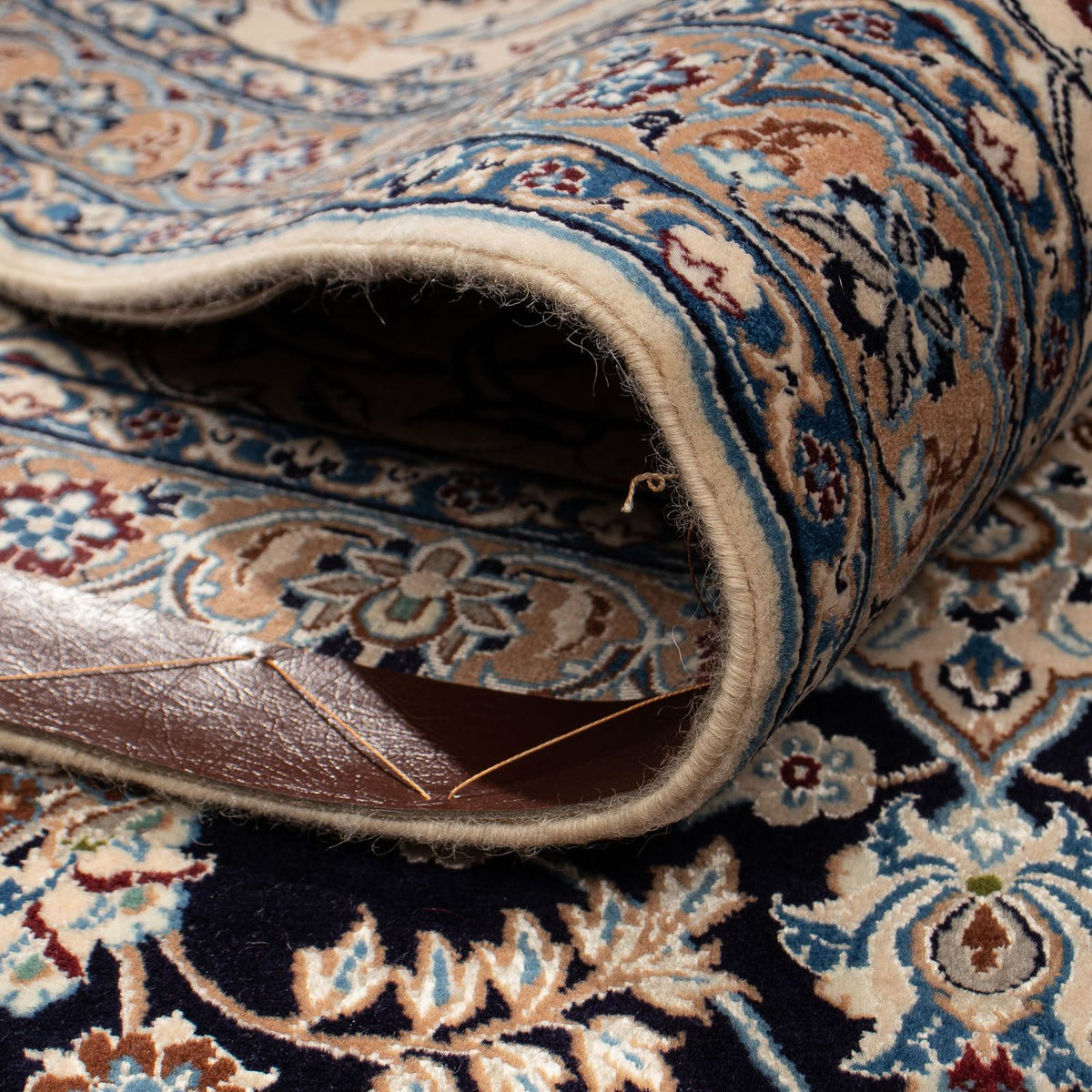 Dywan perski - Nain - Premium - 310 x 202 cm - ciemnoniebieski