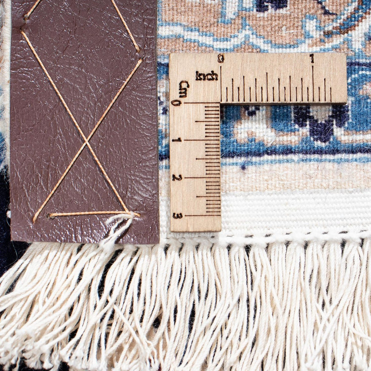 Dywan perski - Nain - Premium - 310 x 202 cm - ciemnoniebieski