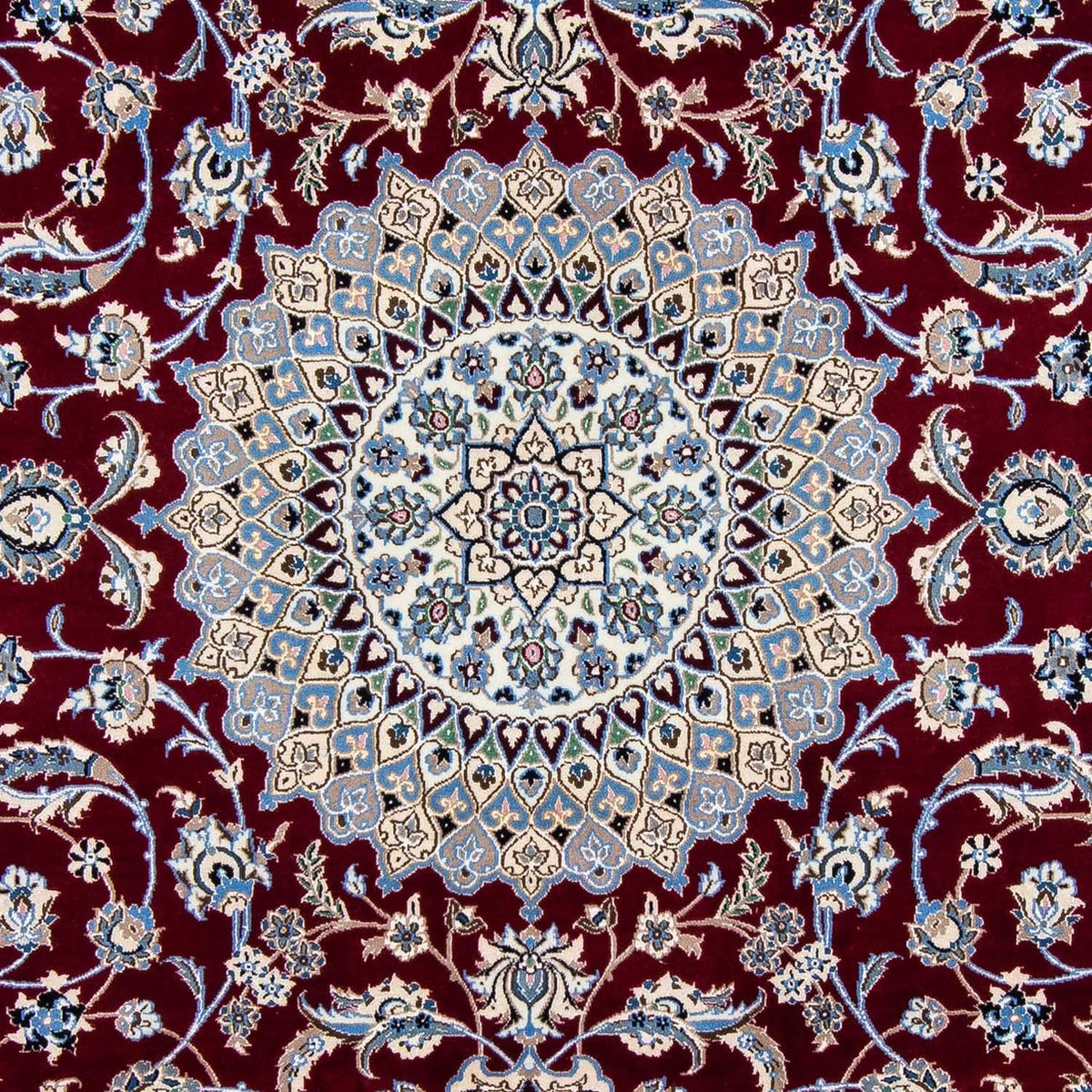 Dywan perski - Nain - Królewski - 298 x 206 cm - ciemna czerwień