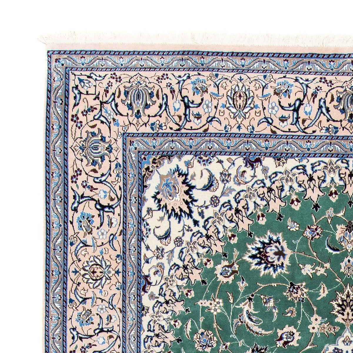 Dywan perski - Nain - Królewski - 293 x 198 cm - zielona