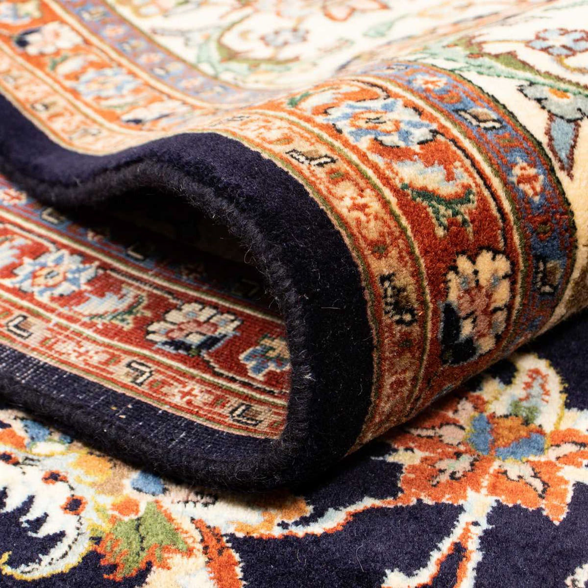 Dywan perski - Klasyczny - 276 x 217 cm - ciemnoniebieski