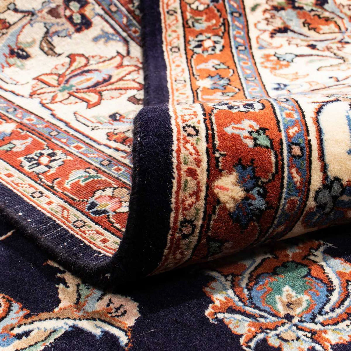 Dywan perski - Klasyczny - 282 x 199 cm - ciemnoniebieski