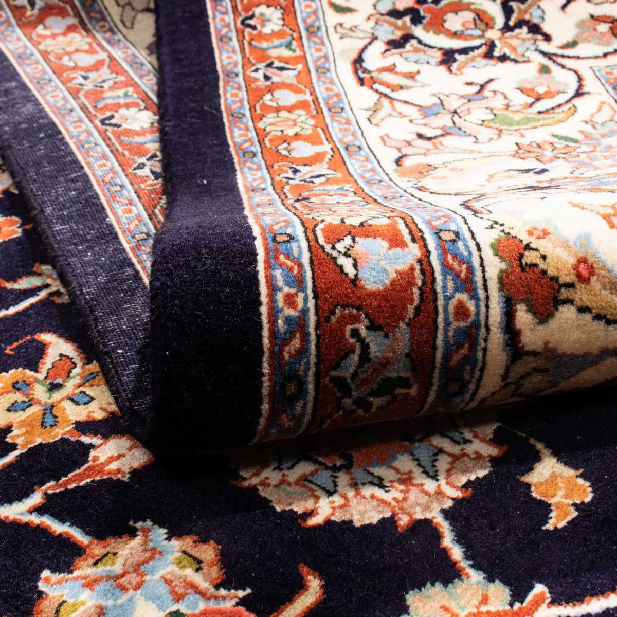 Dywan perski - Klasyczny - 309 x 203 cm - ciemnoniebieski