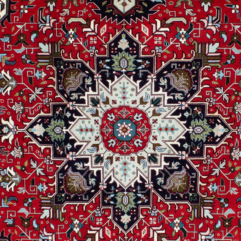 Dywan perski - Tabriz - Królewski - 212 x 154 cm - ciemna czerwień