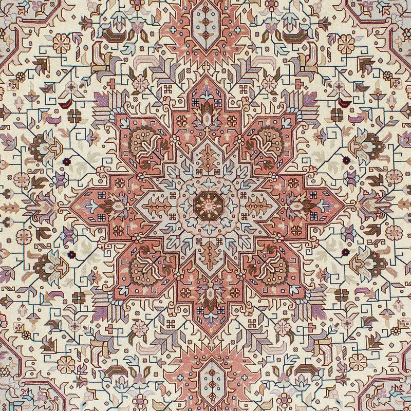 Dywan perski - Tabriz - Królewski - 208 x 156 cm - beżowy