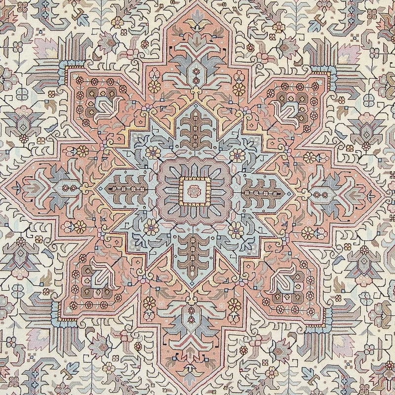 Dywan perski - Tabriz - Królewski - 304 x 212 cm - beżowy