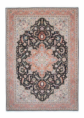 Dywan perski - Tabriz - Królewski - 300 x 204 cm - ciemnoniebieski