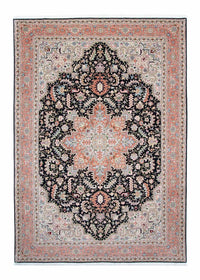 Dywan perski - Tabriz - Królewski - 300 x 204 cm - ciemnoniebieski
