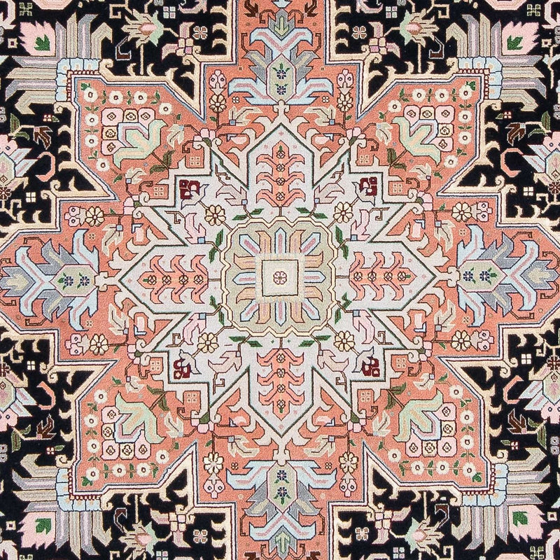 Dywan perski - Tabriz - Królewski - 300 x 204 cm - ciemnoniebieski