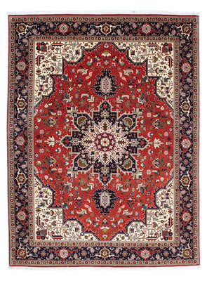 Dywan perski - Tabriz - Królewski - 205 x 152 cm - ciemna czerwień