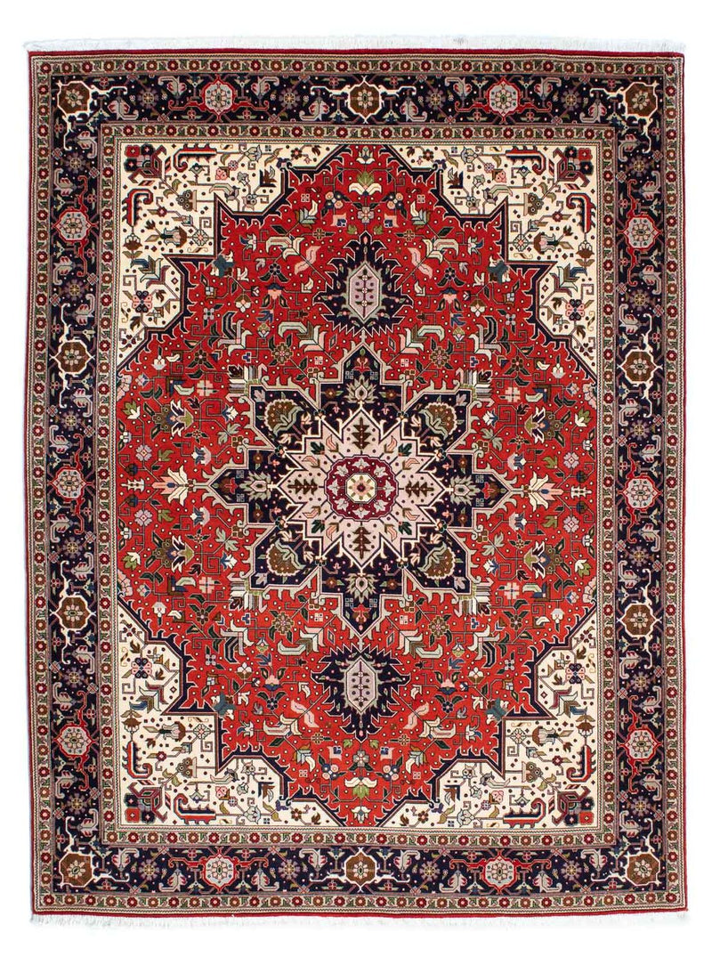 Dywan perski - Tabriz - Królewski - 205 x 152 cm - ciemna czerwień