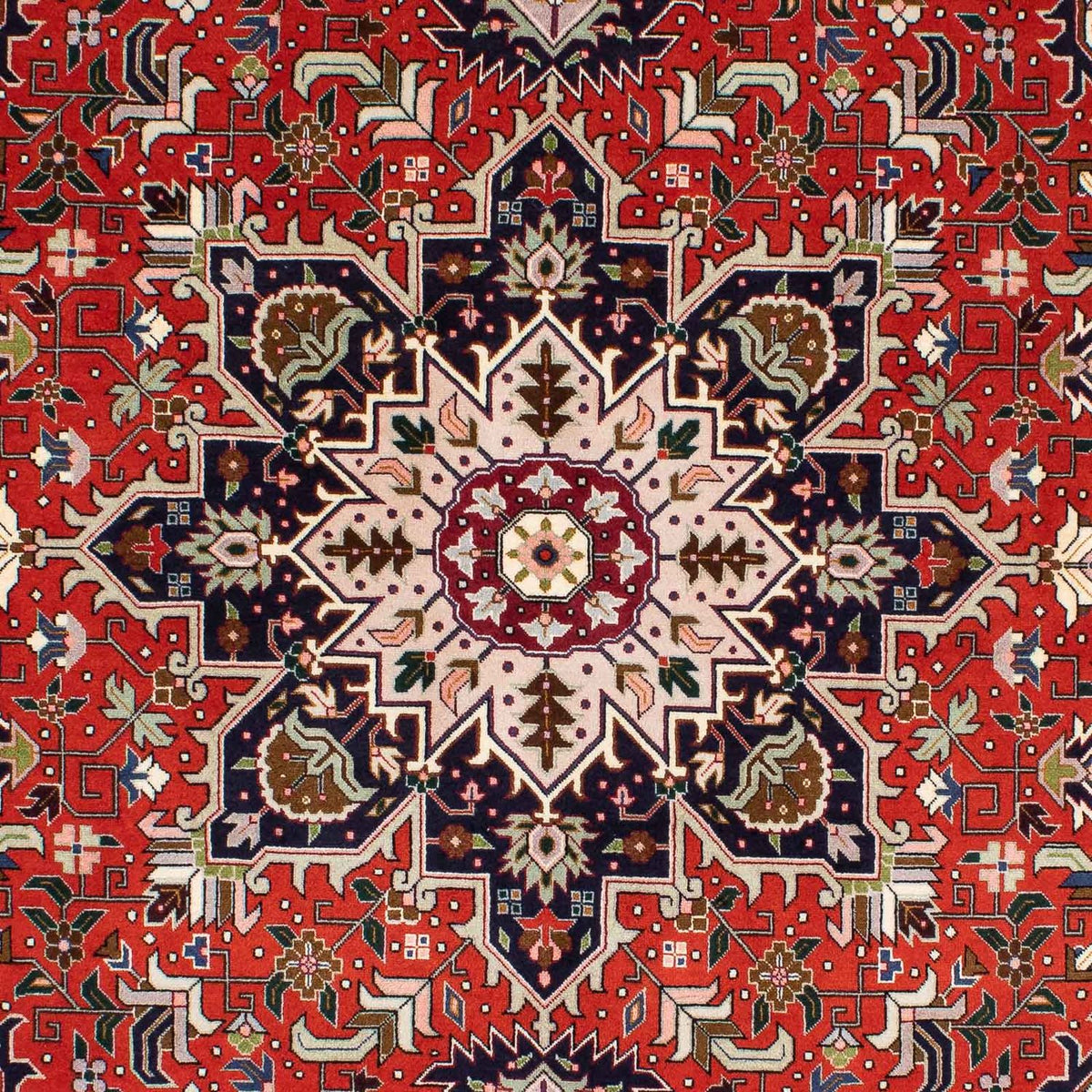 Dywan perski - Tabriz - Królewski - 205 x 152 cm - ciemna czerwień