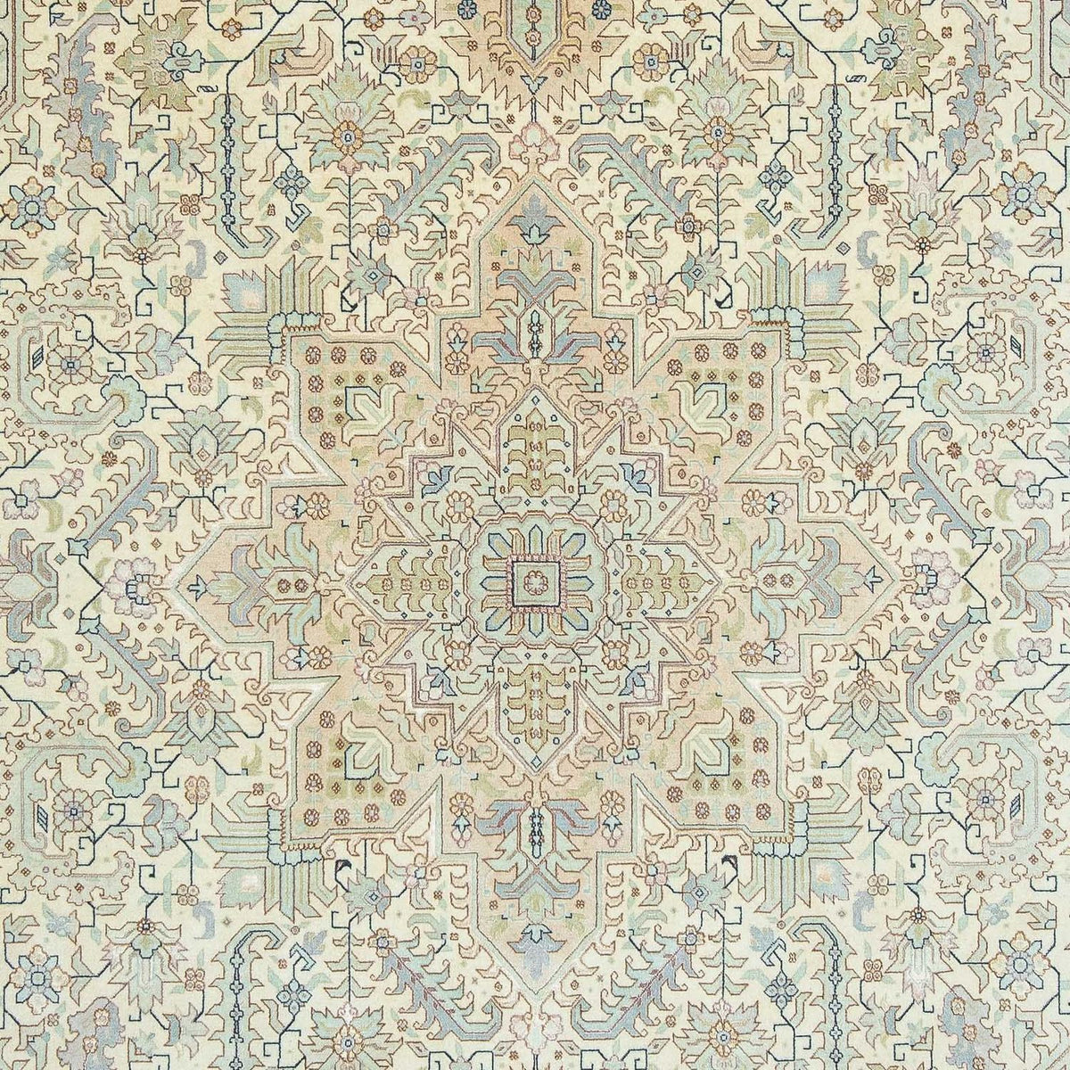 Dywan perski - Tabriz - Królewski - 306 x 203 cm - wielokolorowy