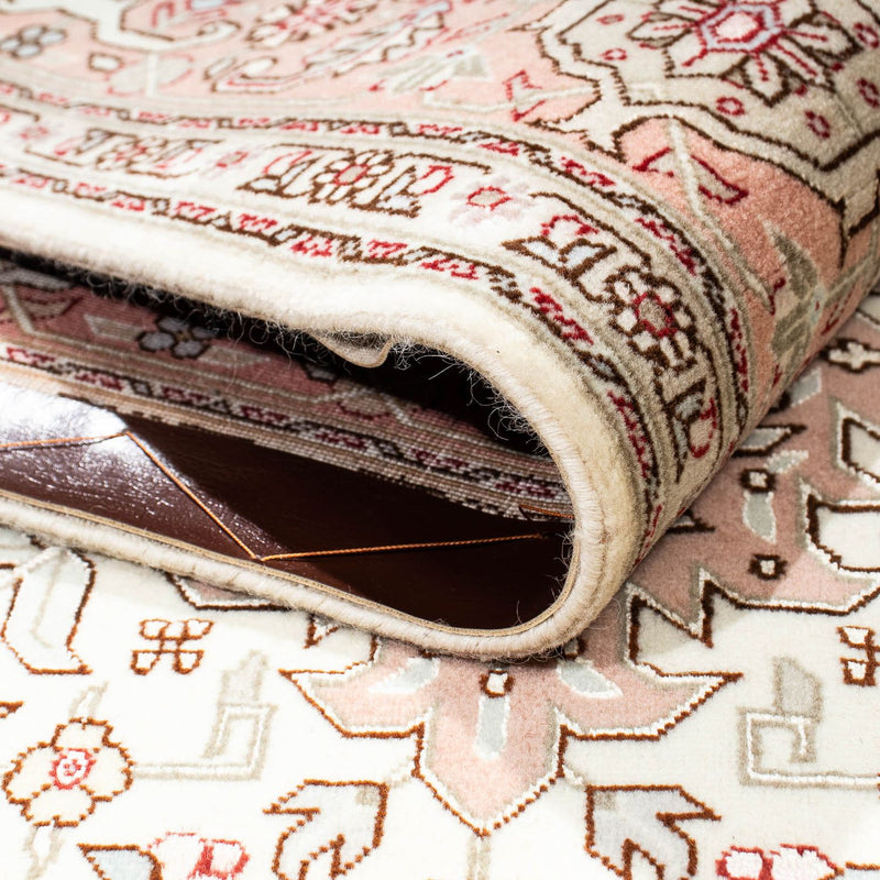 Dywan perski - Tabriz - Królewski - 218 x 152 cm - beżowy