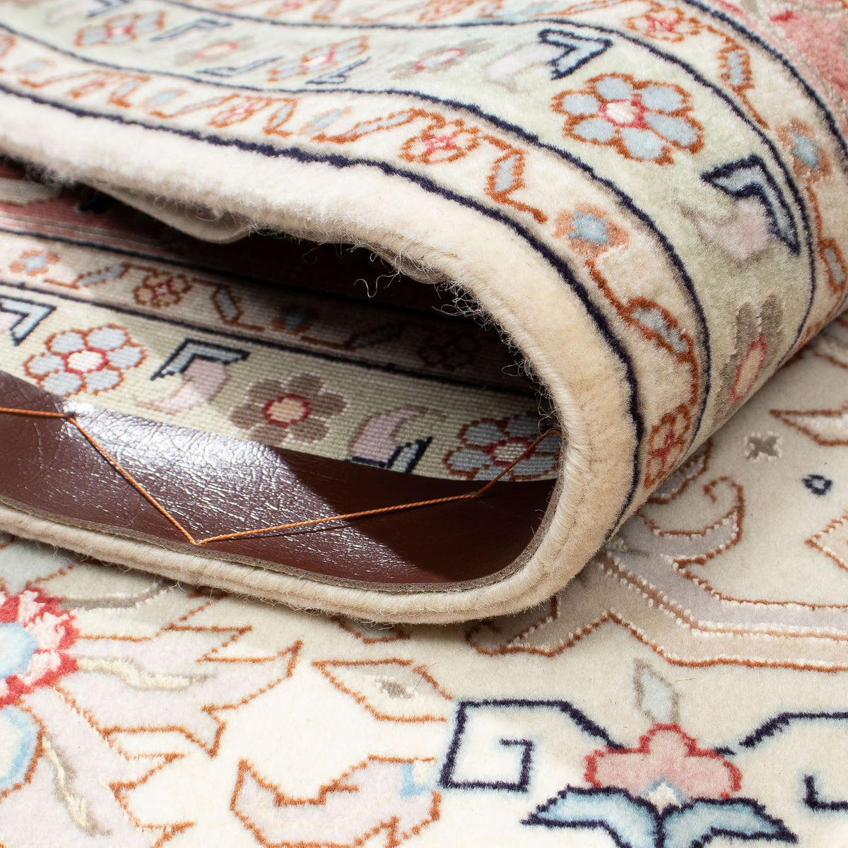 Dywan perski - Tabriz - Królewski - 303 x 207 cm - beżowy