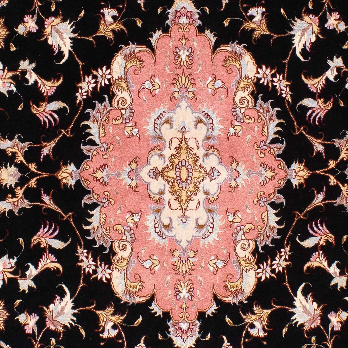 Dywan perski - Tabriz - Królewski - 244 x 166 cm - ciemnoniebieski