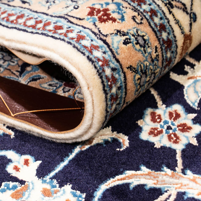 Dywan perski - Nain - Premium - 267 x 173 cm - ciemnoniebieski