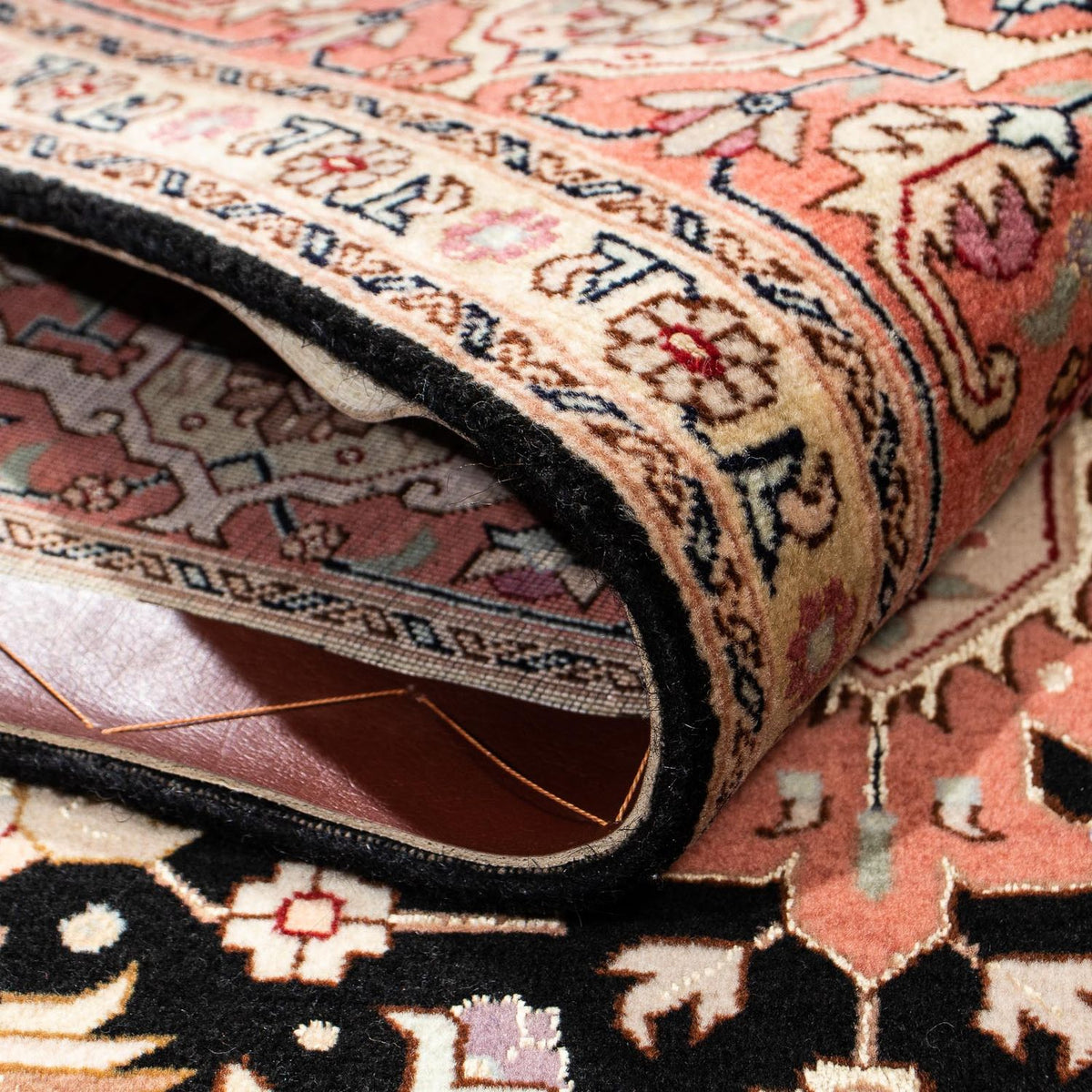 Dywan perski - Tabriz - Królewski - 200 x 152 cm - ciemnoniebieski