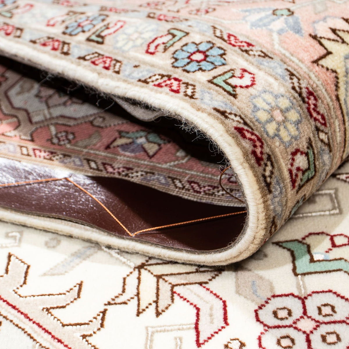 Dywan perski - Tabriz - Królewski - 200 x 151 cm - beżowy