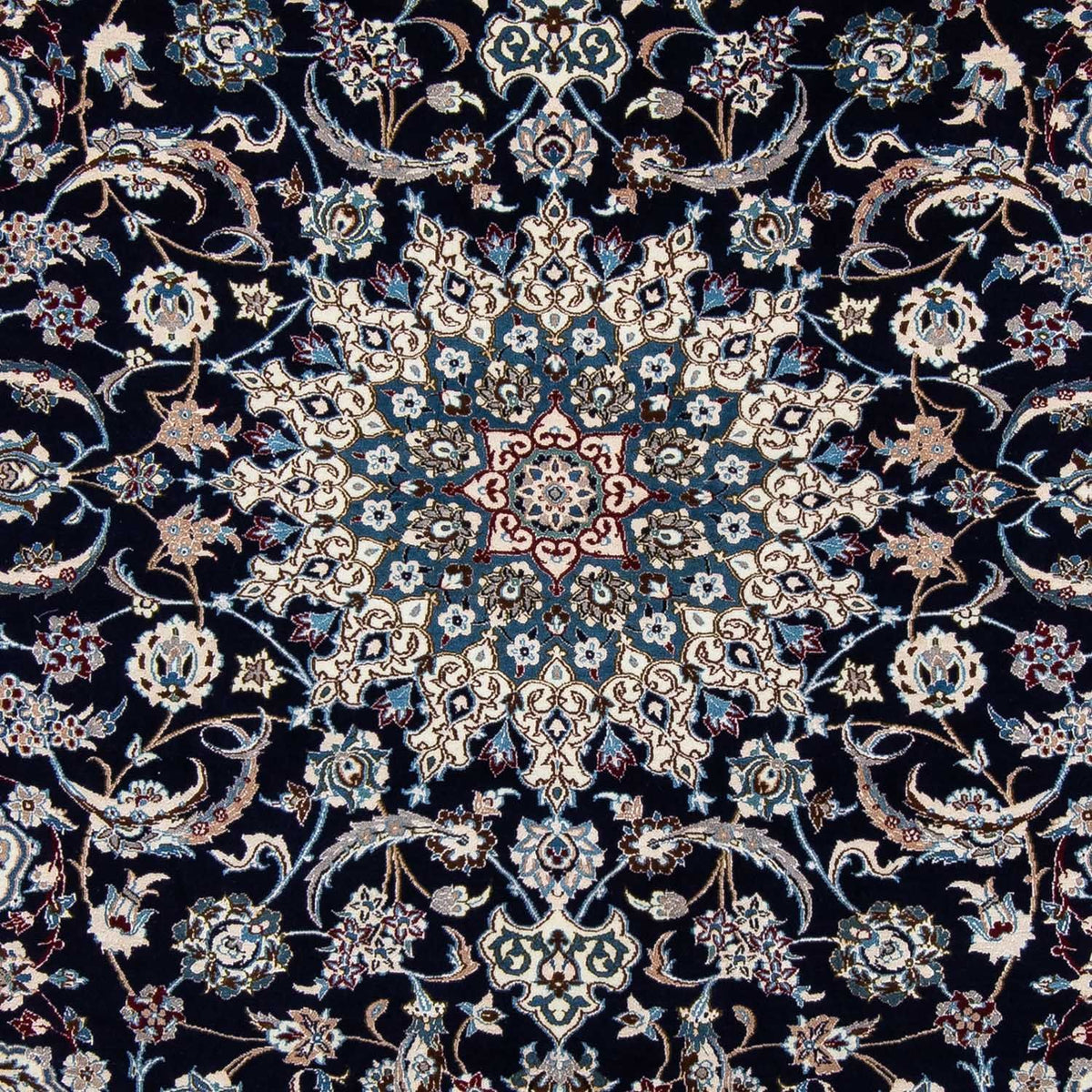 Dywan perski - Nain - Królewski - 303 x 203 cm - czarny