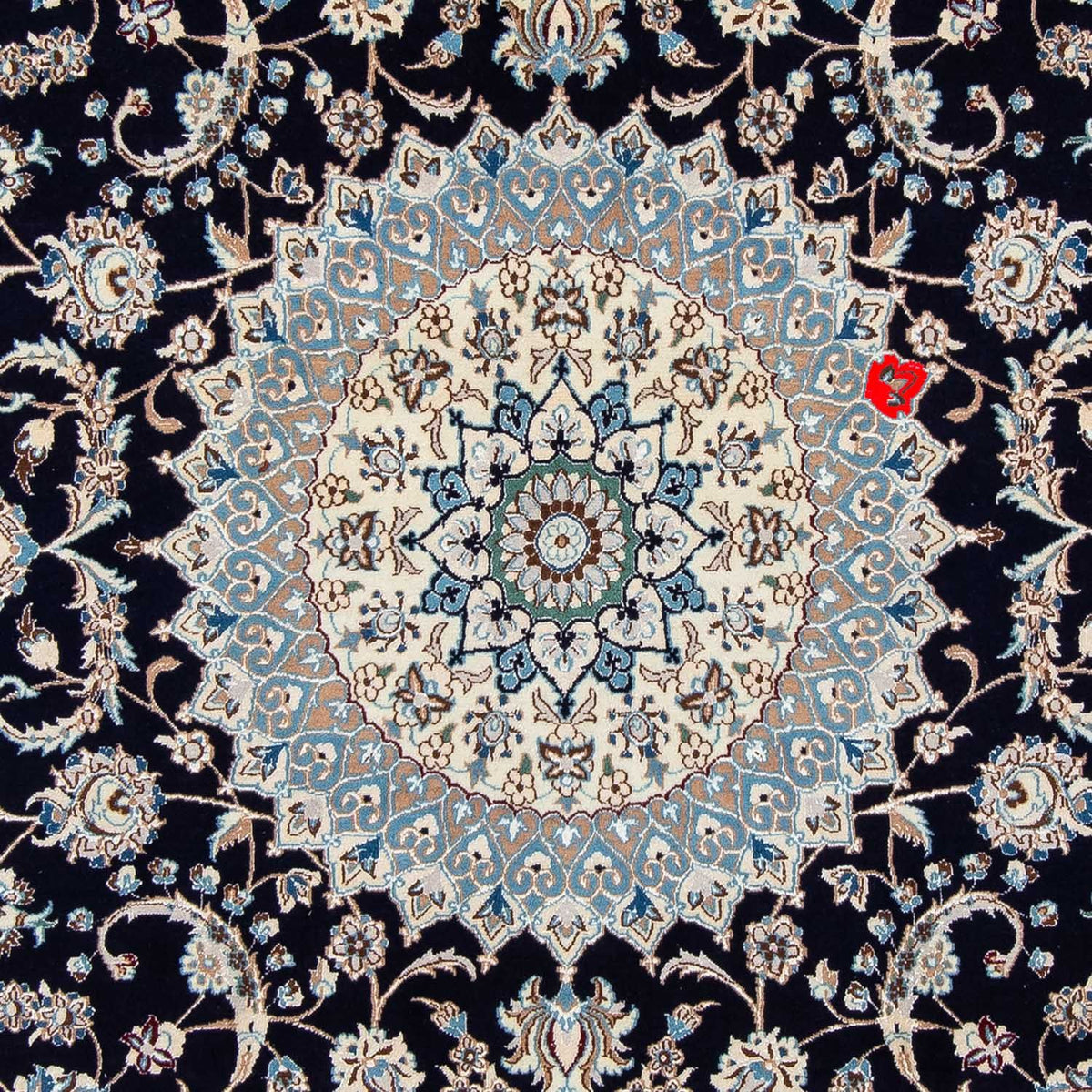 Dywan perski - Nain - Królewski - 300 x 202 cm - czarny