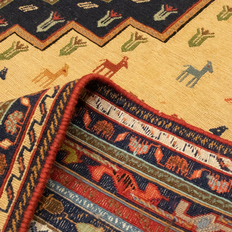 Perski dywan - Nomadyczny - 302 x 194 cm - złoto