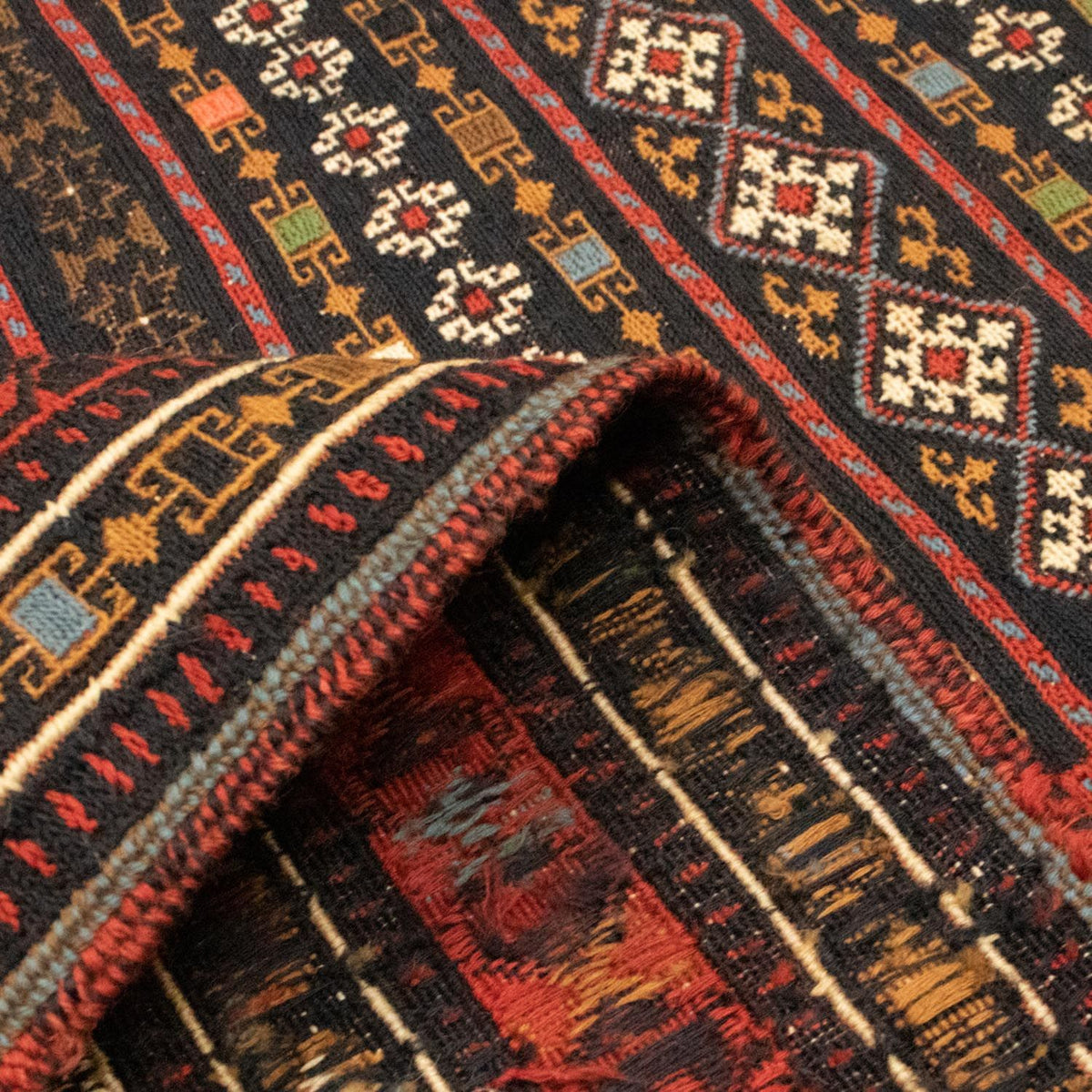 Perski dywan - Nomadyczny - 291 x 192 cm - wielokolorowy