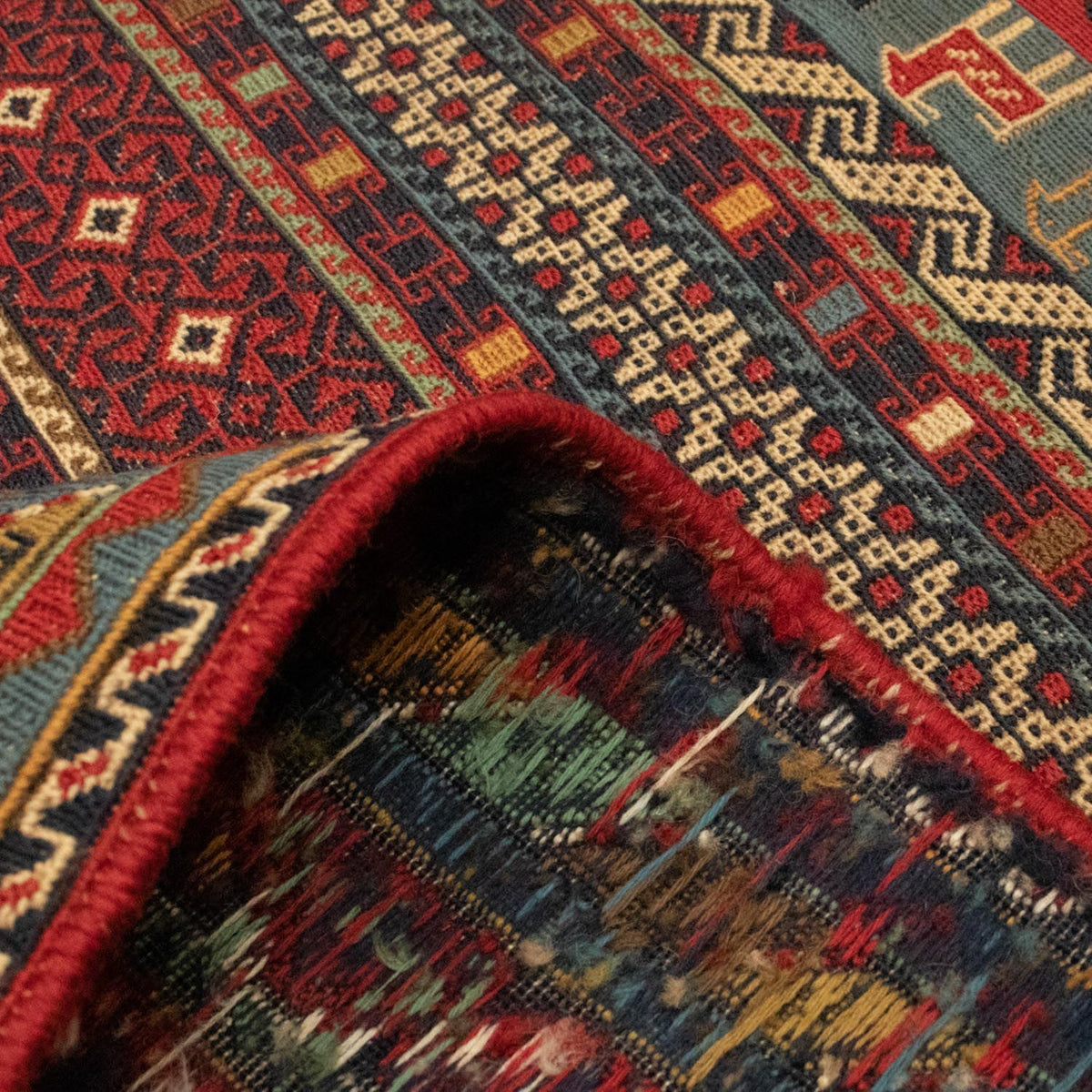 Perski dywan - Nomadyczny - 300 x 192 cm - wielokolorowy