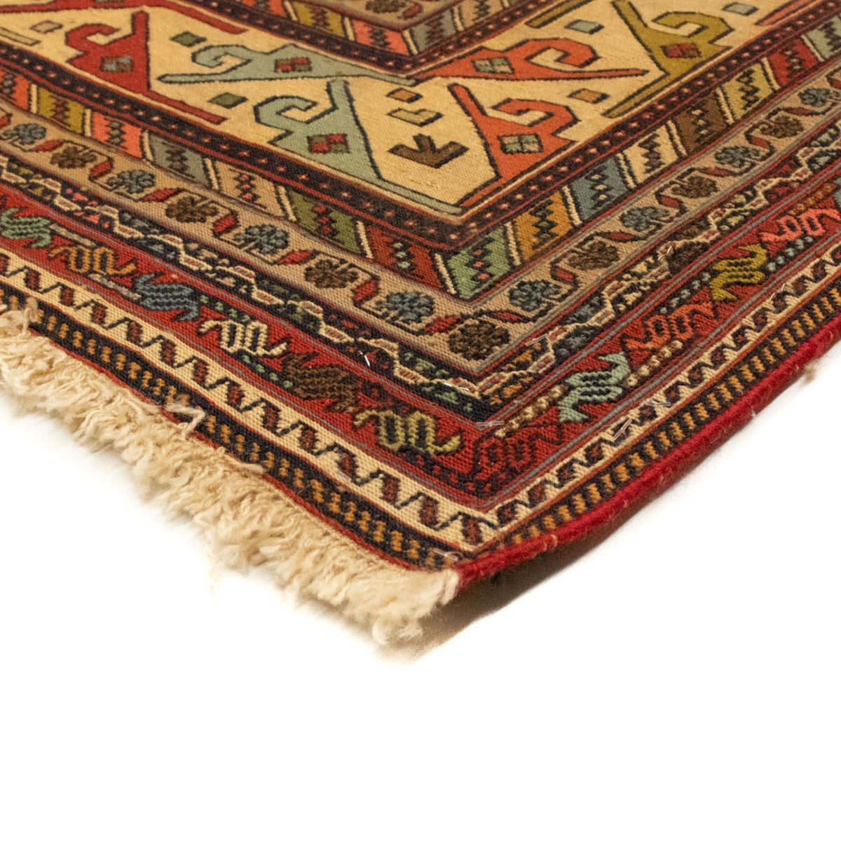 Perski dywan - Nomadyczny - 298 x 201 cm - złoto