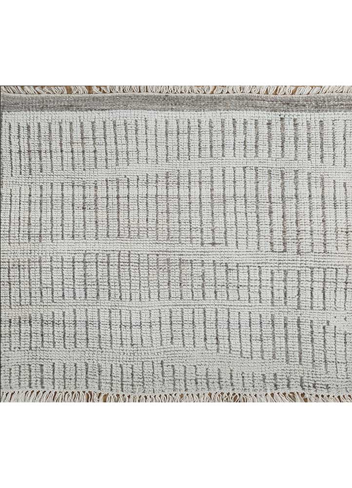 Dywan wełniany kwadratowy  - 75 x 75 cm - kremowy