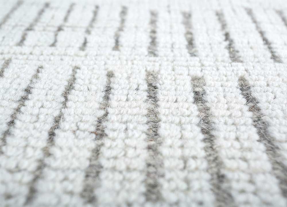 Dywan wełniany kwadratowy  - 75 x 75 cm - kremowy