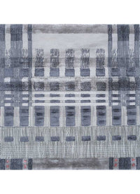 Dywan wiskozowy kwadratowy  - 90 x 90 cm - wielokolorowy