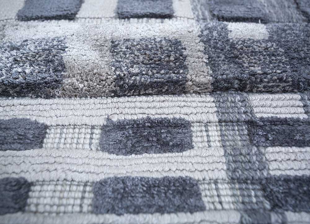 Dywan wiskozowy kwadratowy  - 90 x 90 cm - wielokolorowy