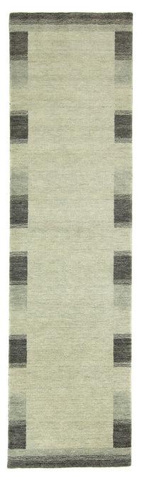 Biegacz Dywan Gabbeh - Indus - 200 x 80 cm - srebrny
