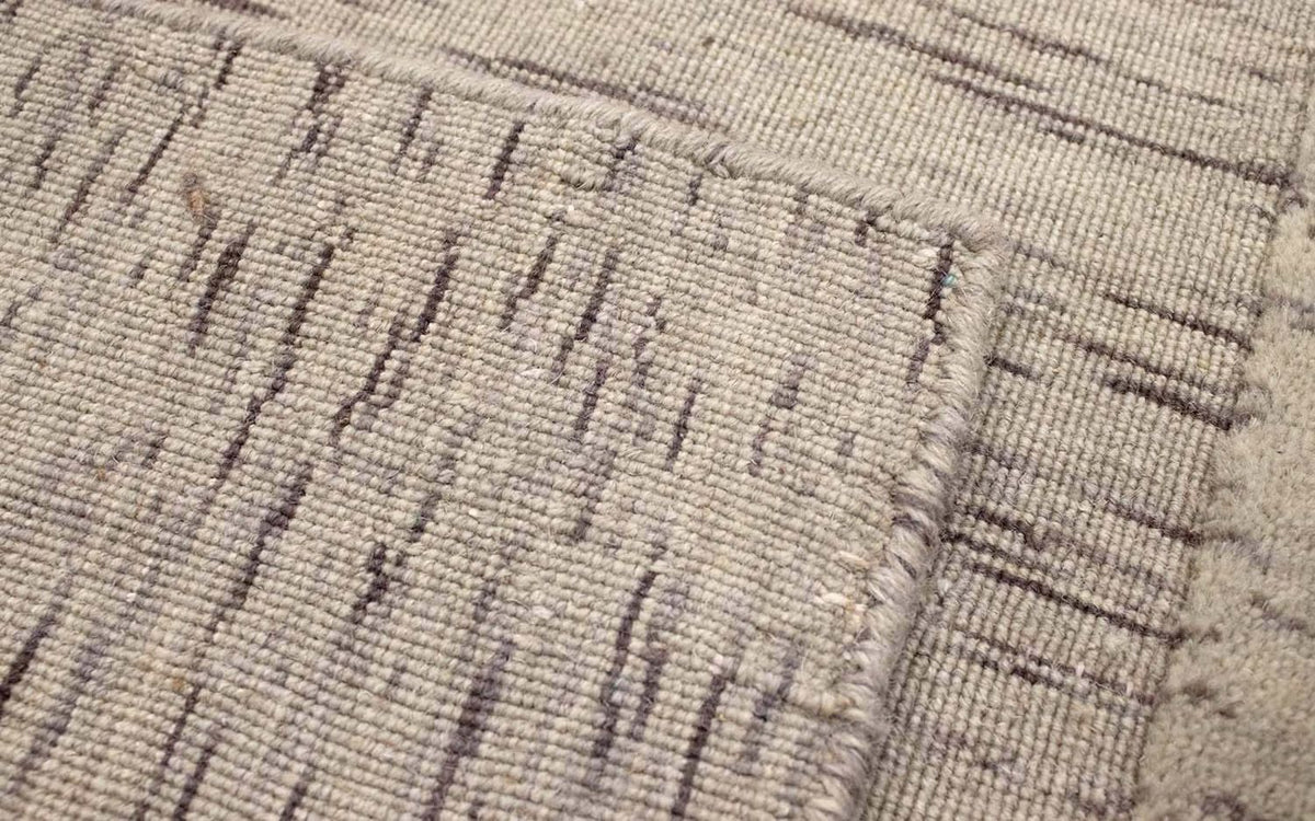 Dywan wełniany - 90 x 60 cm - srebrny