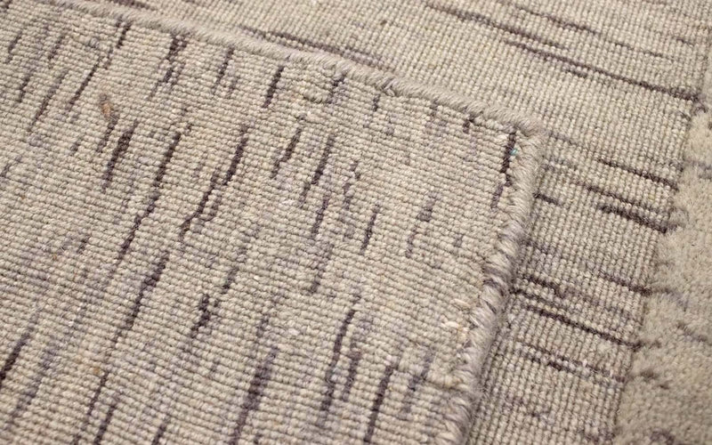 Dywan wełniany - 90 x 60 cm - srebrny