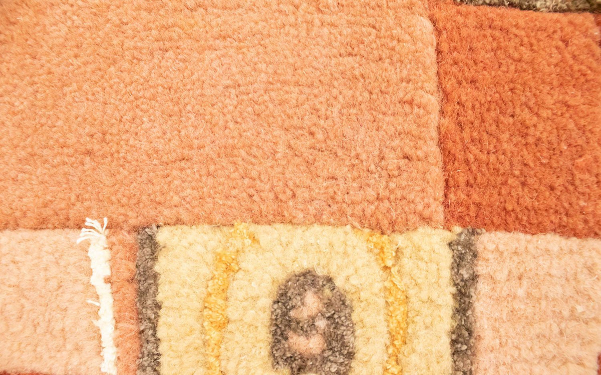 Dywan z Nepalu - 60 x 40 cm - różowy