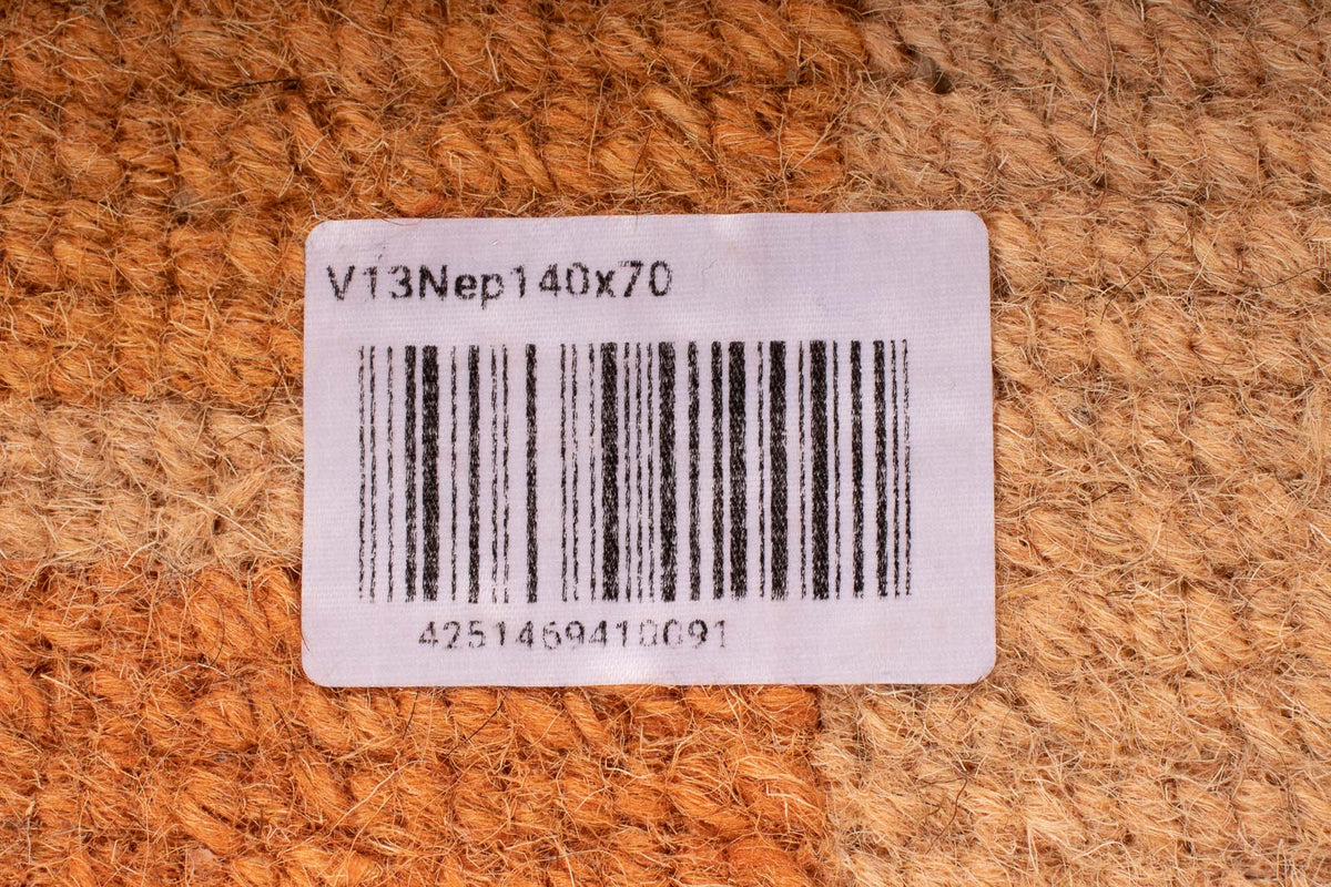 Dywan z Nepalu - 140 x 70 cm - pomarańczowy